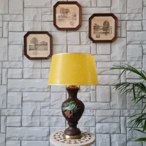 1980'ler Terra Cotta Abajur