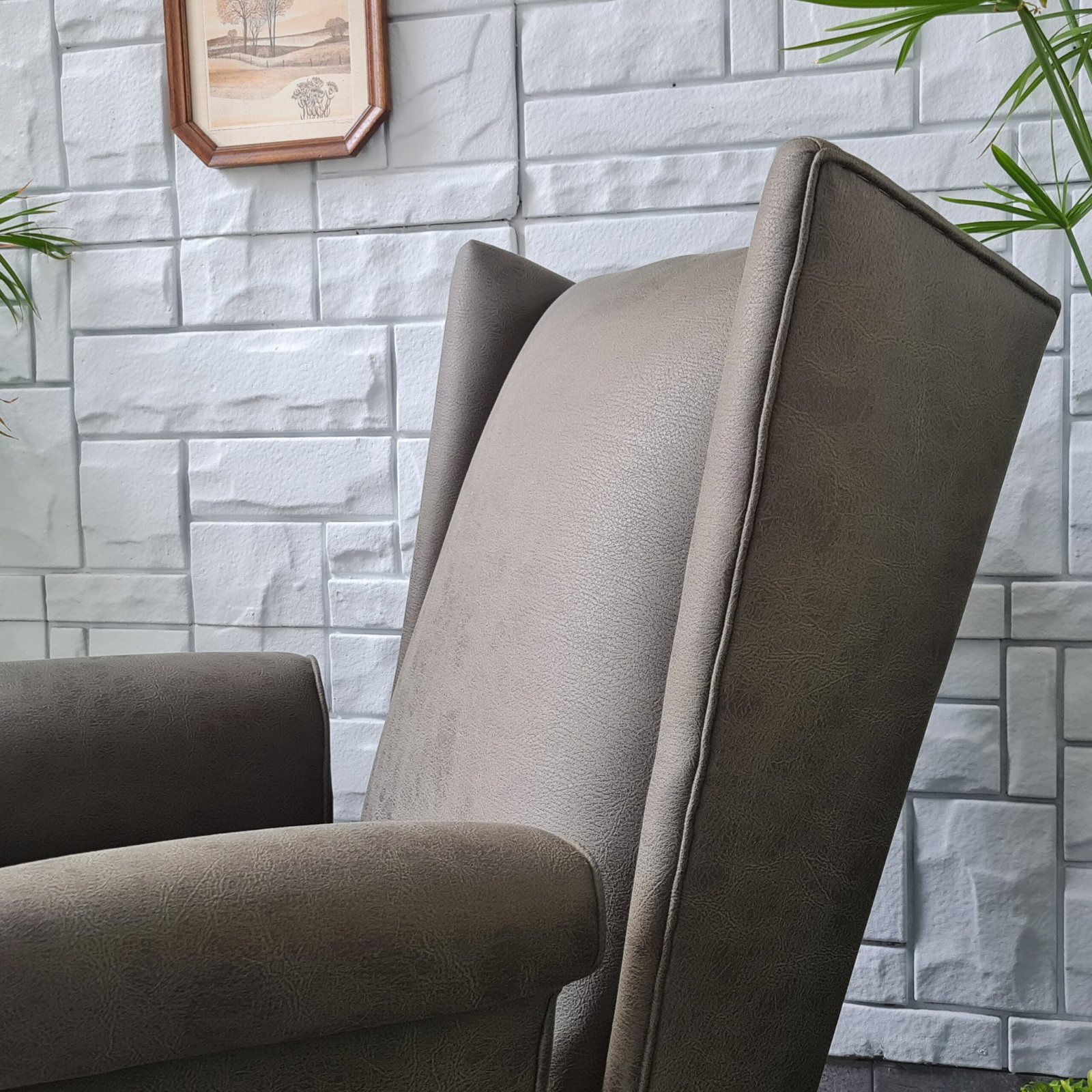 Midcentury İtalyan Berjer - Görsel 9