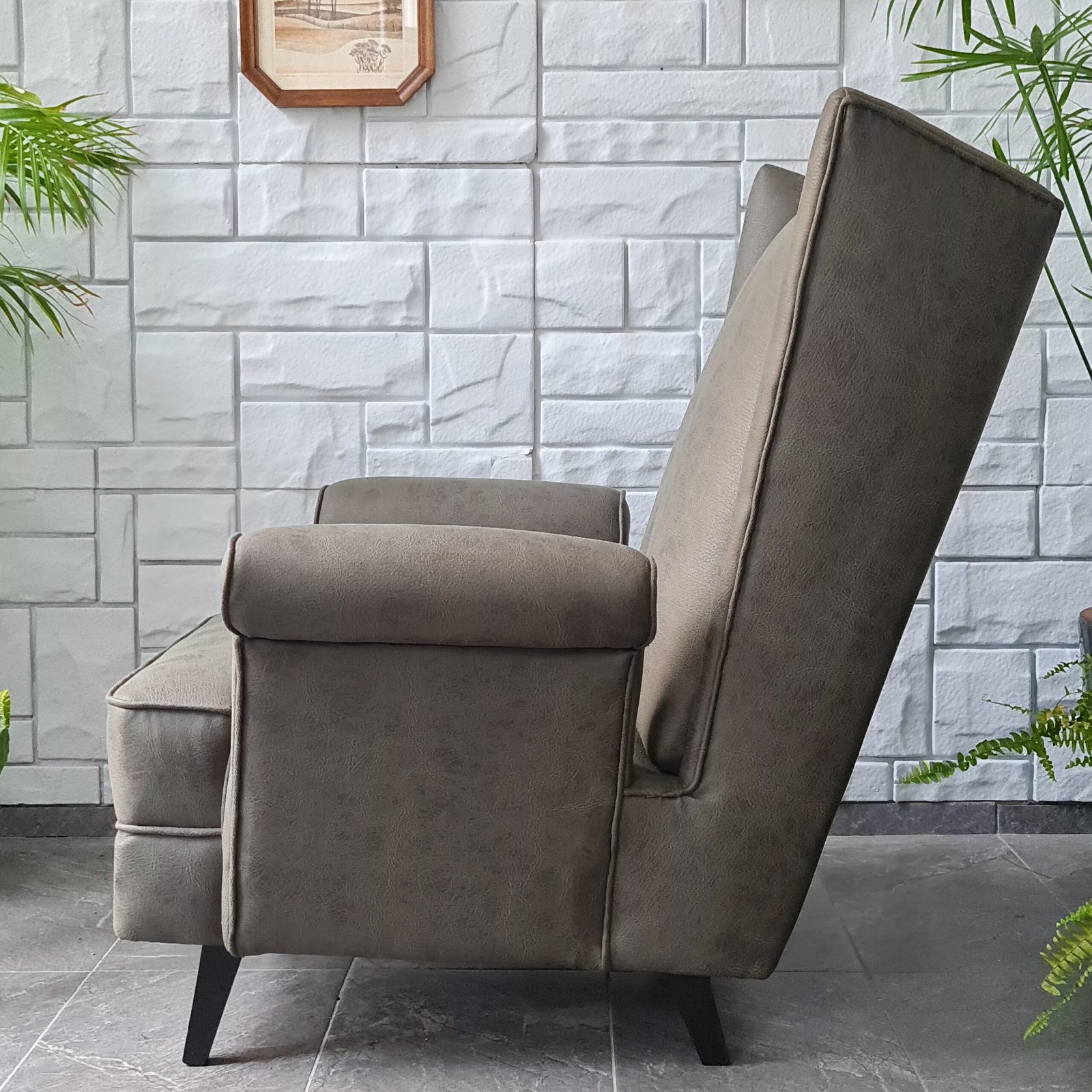 Midcentury İtalyan Berjer - Görsel 8