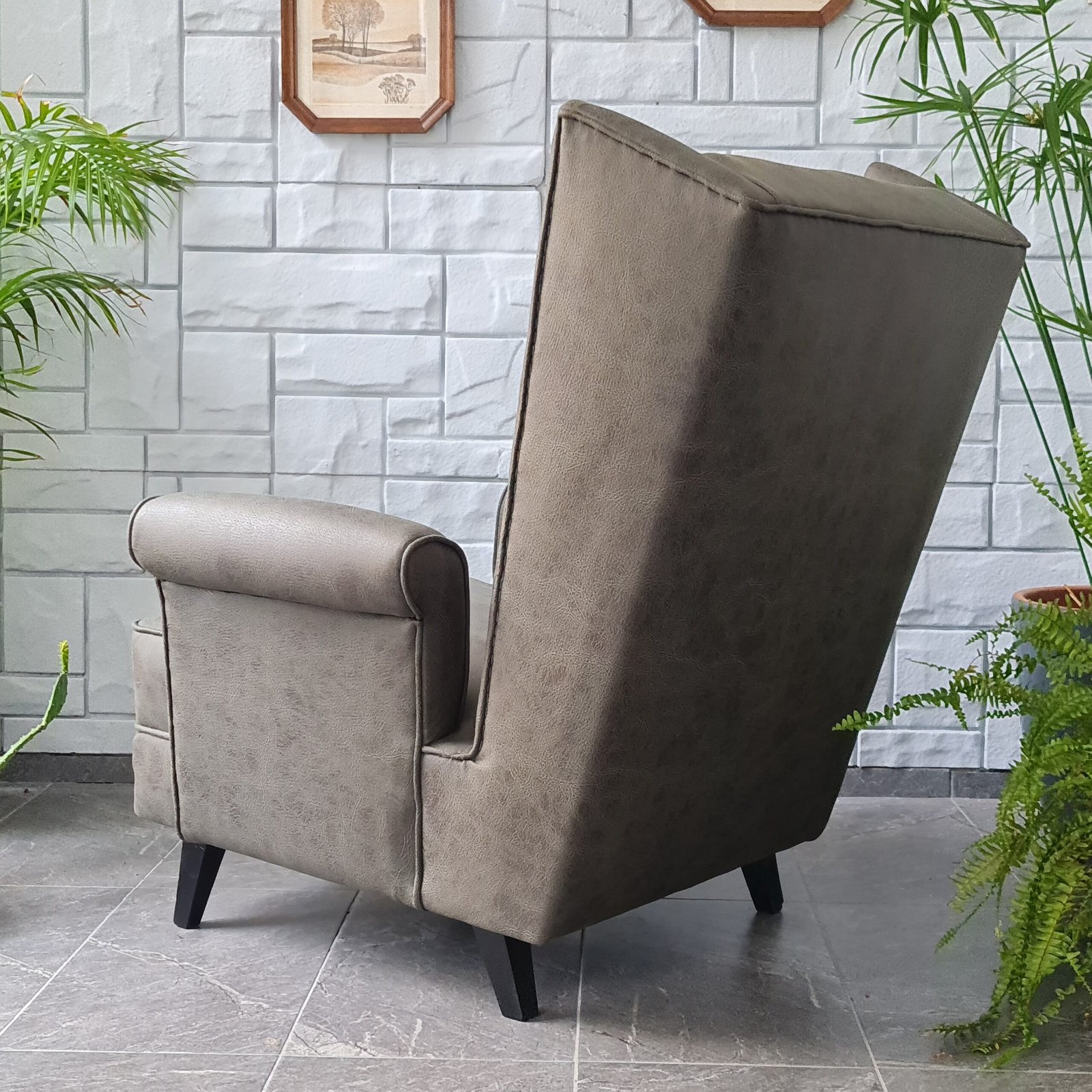 Midcentury İtalyan Berjer - Görsel 7