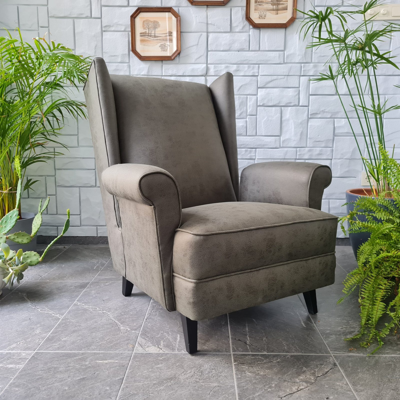 Midcentury İtalyan Berjer - Görsel 5