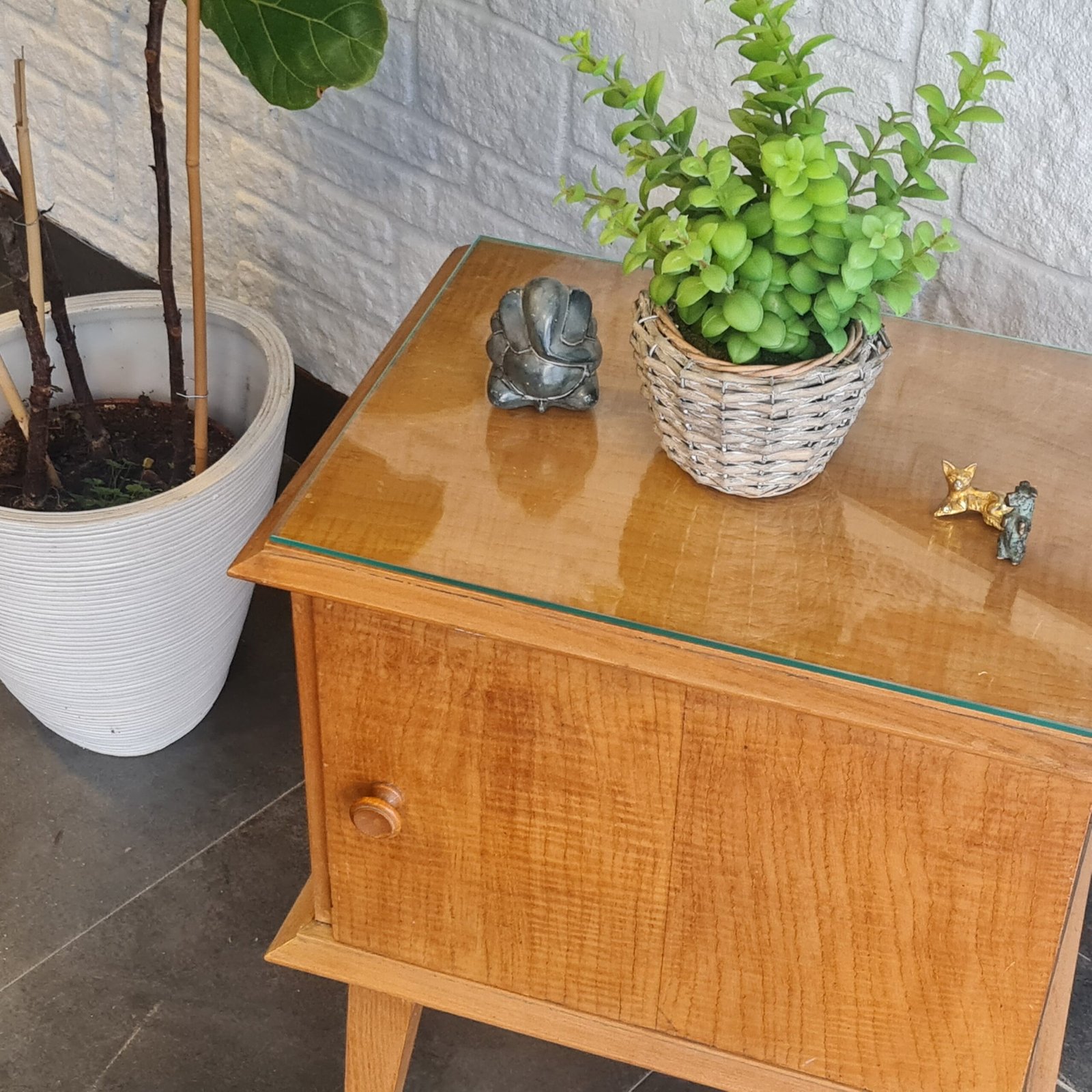 Masif Meşe İskandinav Komodin - Görsel 5