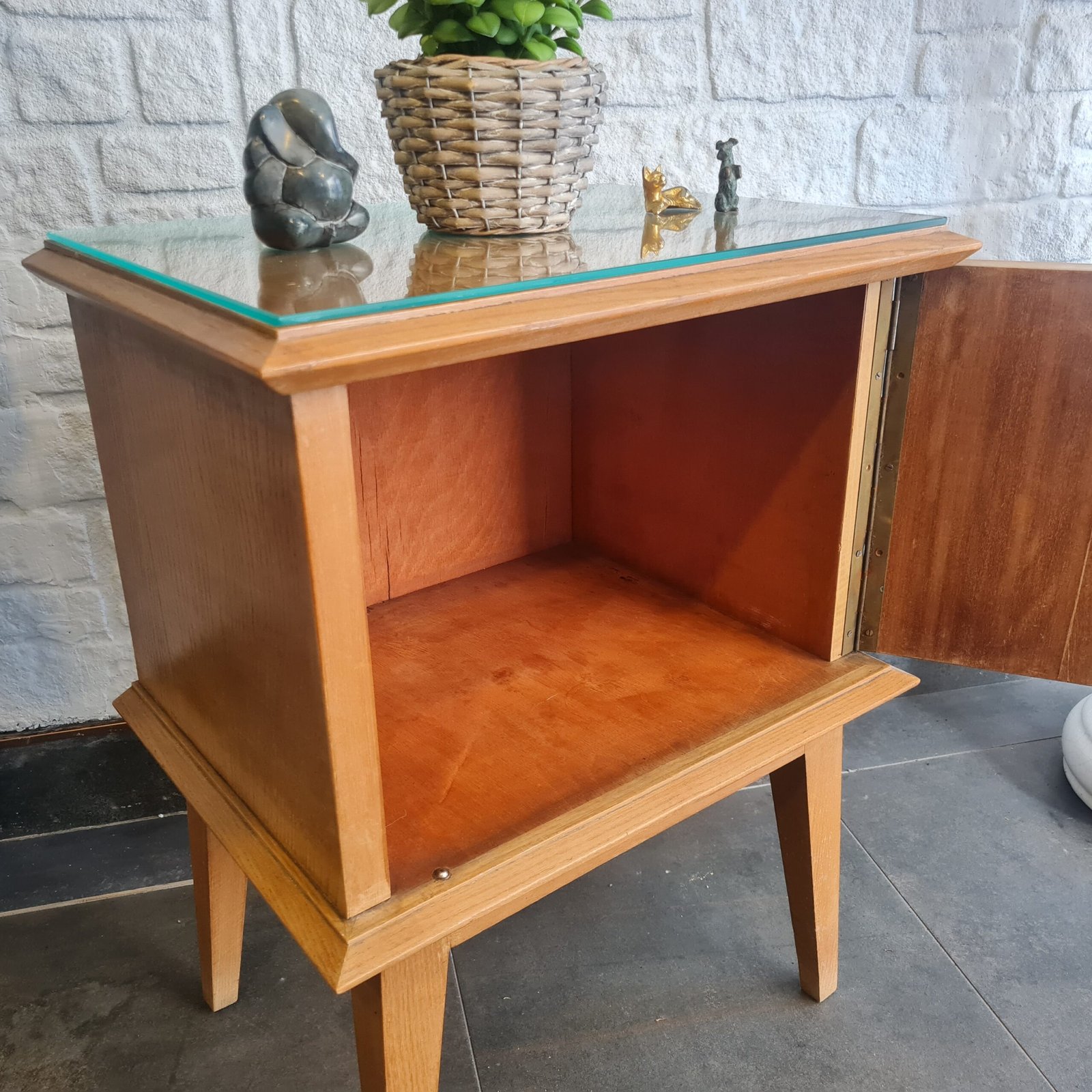 Masif Meşe İskandinav Komodin - Görsel 6