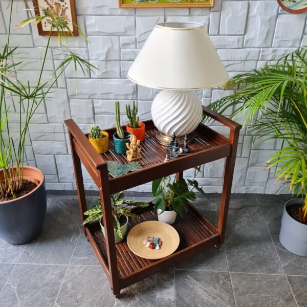 Bambu Tablalı Servis Arabası - Görsel 7