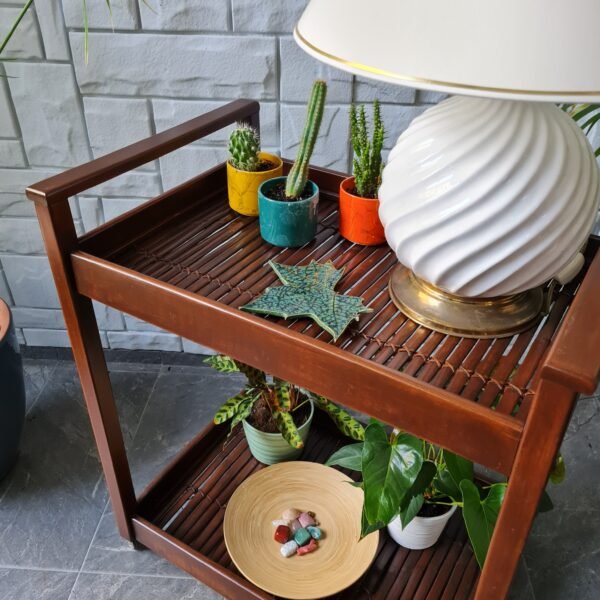 Bambu Tablalı Servis Arabası - Görsel 3