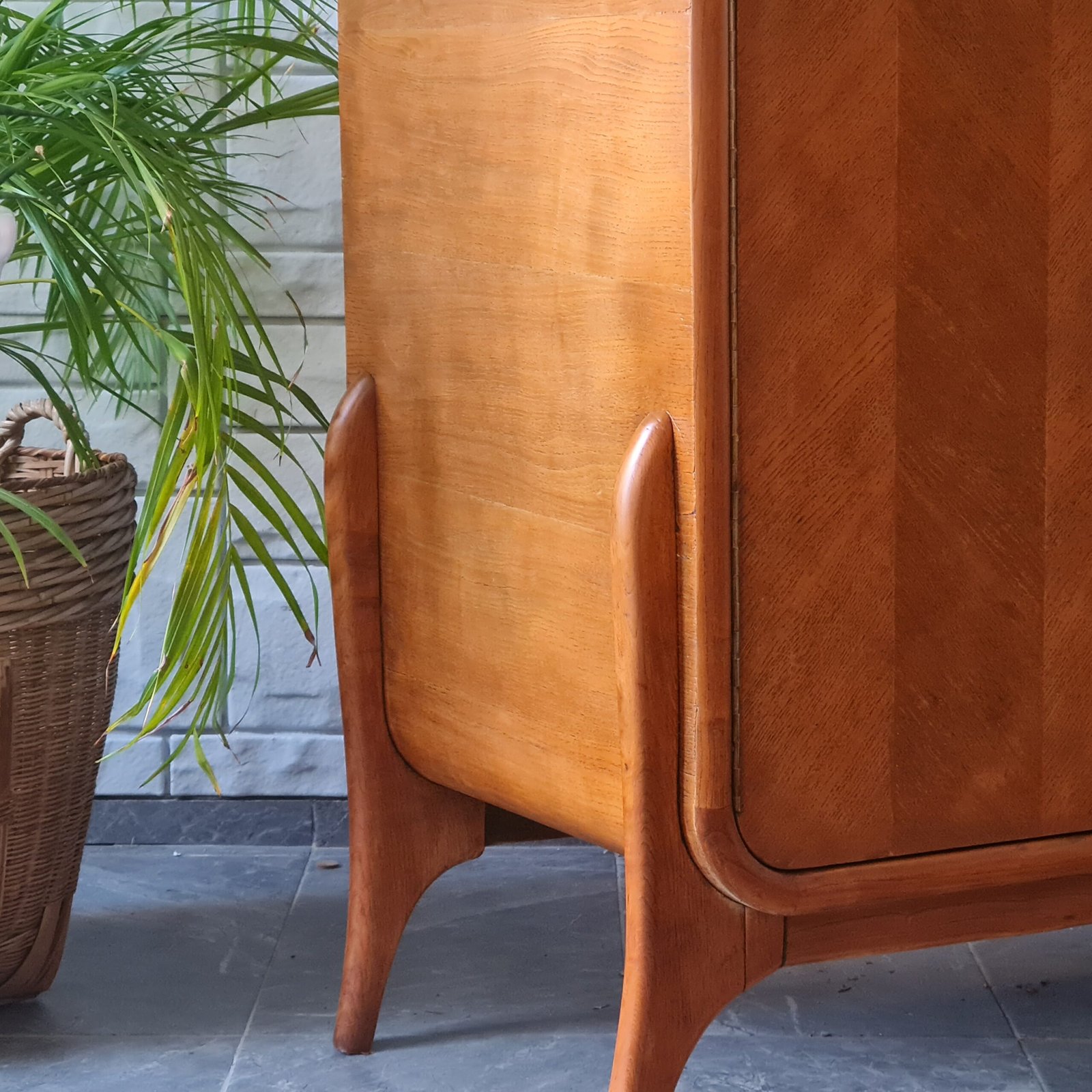 1970'ler Masif Meşe İskandinav Dolap - Görsel 4