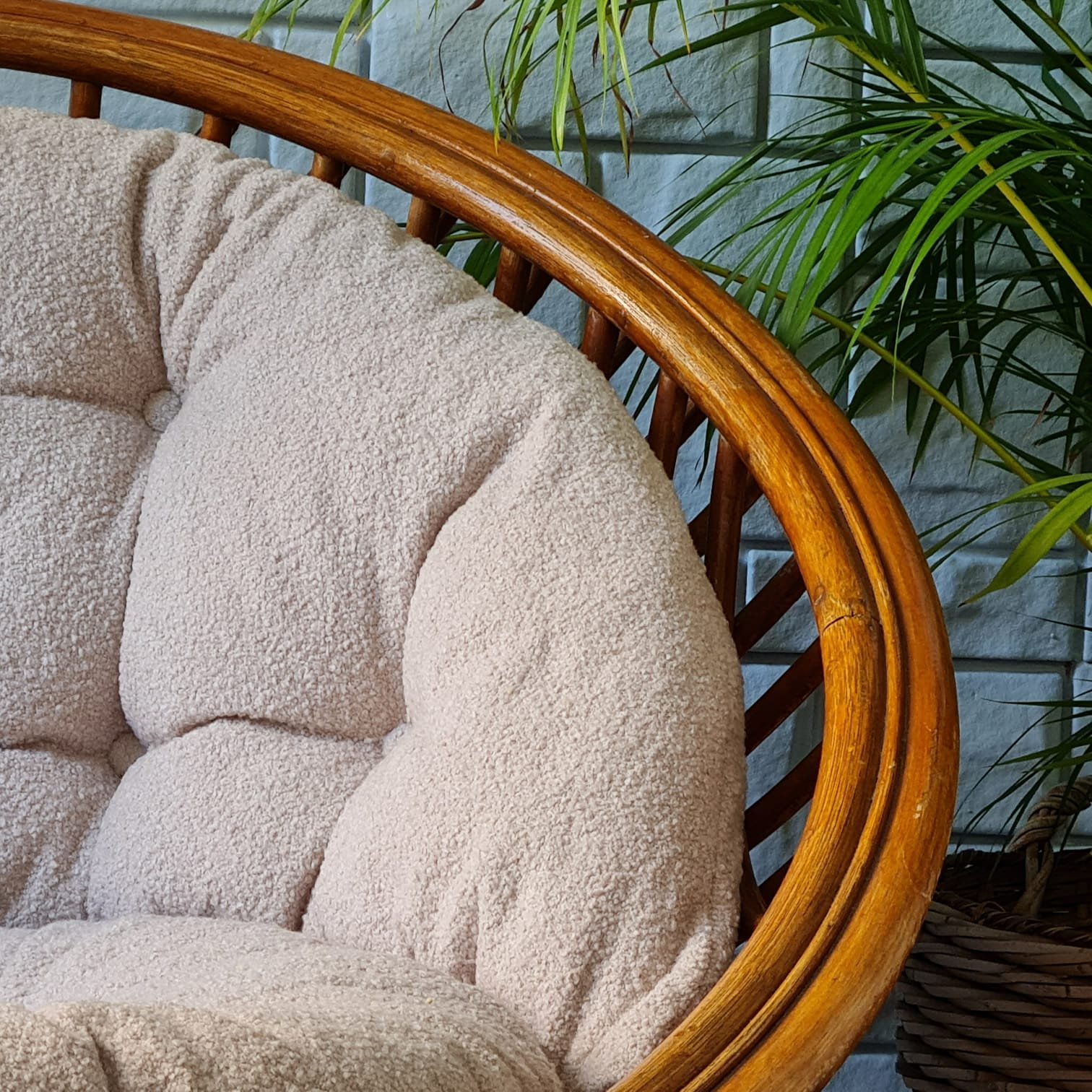 1970’ler Bambu Papasan Chair - Görsel 8