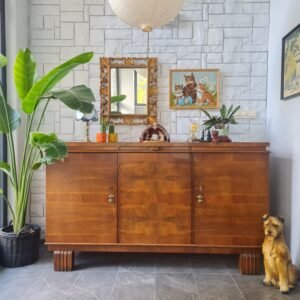 1940'lar Art Deco Masif Konsol